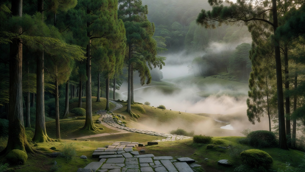 高台の森 - Elevated woodland grove